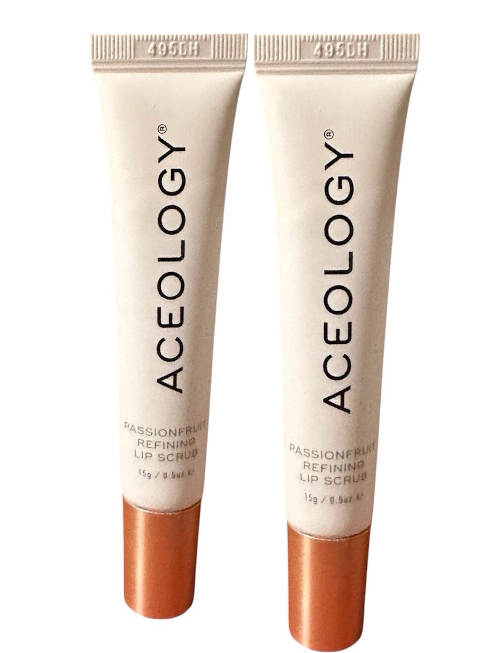 Aceology Passionfruit Refining Lip Scrub 0.5 oz Full Size Set 2